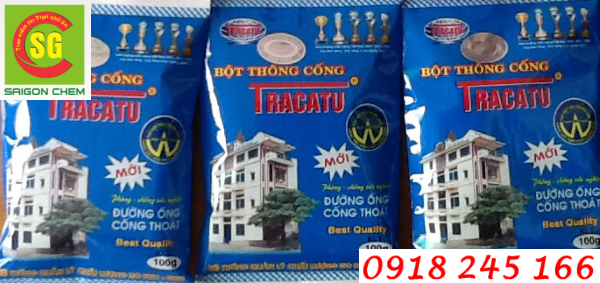 Cách sử dụng Bột thông cống Tracatu