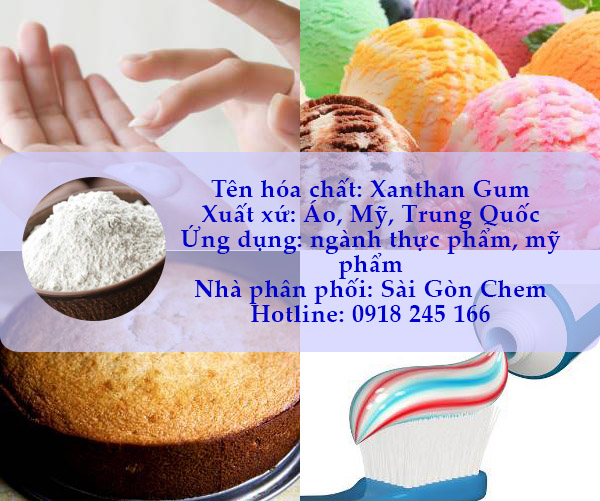 Xanthan gum áo Mỹ, China