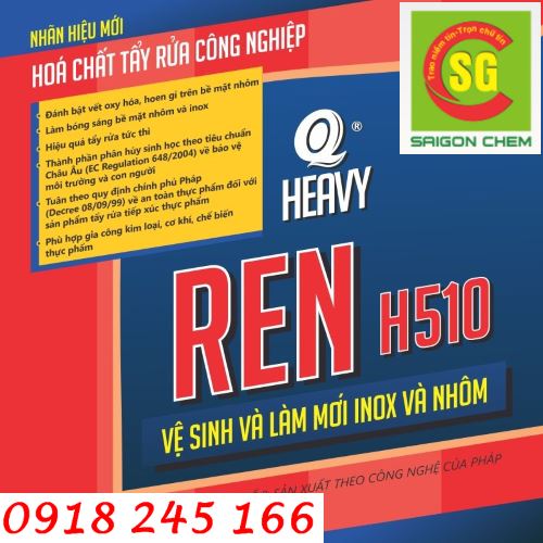 hoá chất Vệ Sinh Làm Mới Inox và Nhôm Ren H510