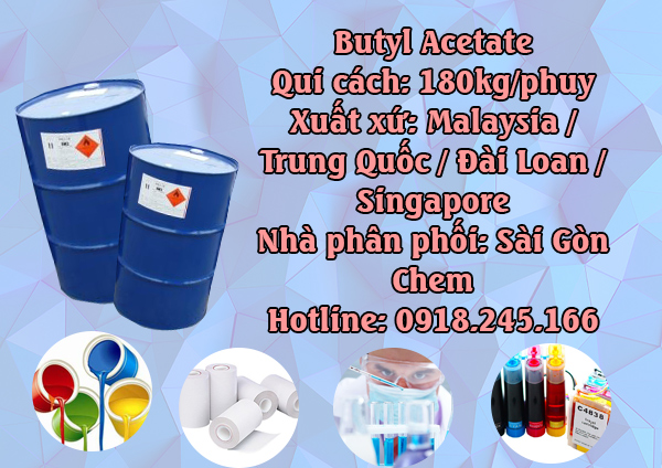 Hoá chất dung môi Butyl Acetate