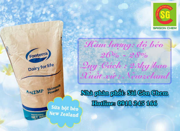 sữa bột béo New Zealand
