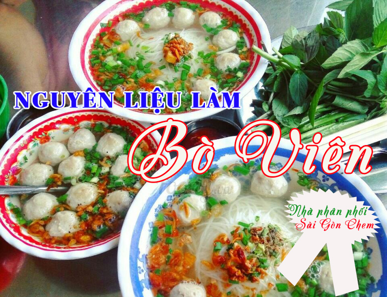 Bán nguyên liệu làm bò viên giá tốt