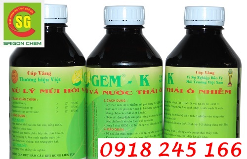 Hoá chất xử lý mùi hôi GEM - K