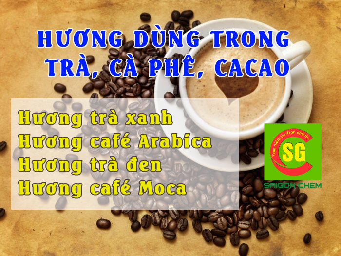 hương dùng trong trà cà phê cacao