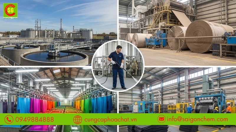 Danh sách hóa chất sử dụng cho các linh vực khác nhau