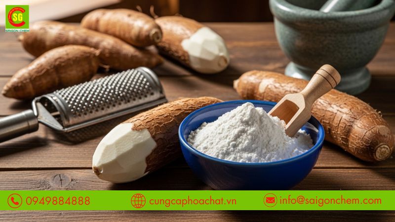 Bột năng tạo độ dai v&agrave; đ&agrave;n hồi cao
