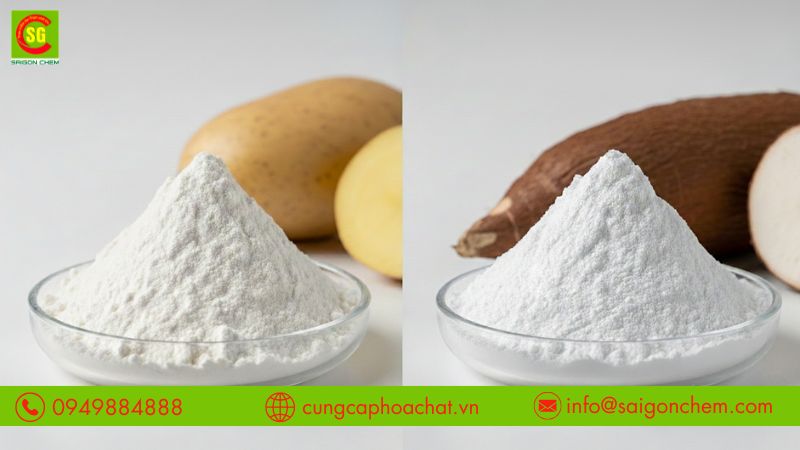 Hai loại bột c&oacute; đặc t&iacute;nh kh&aacute;c nhau