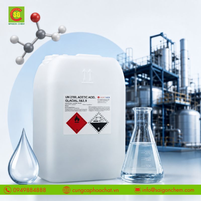 Giấm công nghiệp uy tín giá tốt CH3COOH bán sỉ toàn quốc