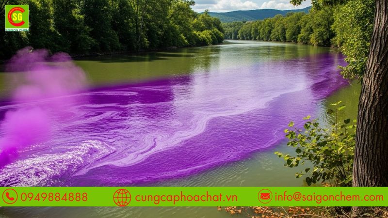 C&aacute;ch sử dụng thuốc t&iacute;m trong xử l&yacute; nước