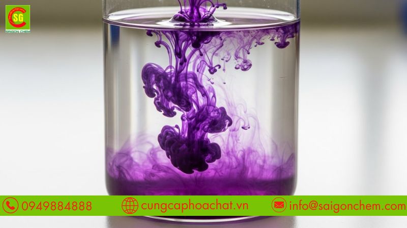 Tùy vào ứng dụng mà pha nồng độ thuốc tím cho phù hợp