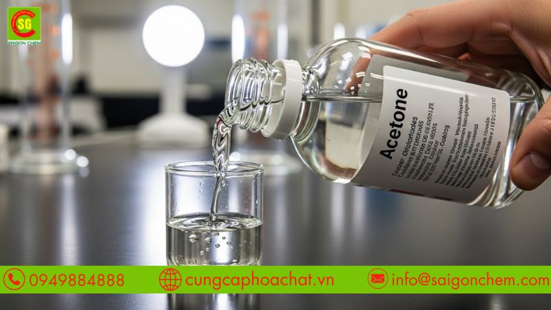 Lưu &yacute; sử dụng acetone an to&agrave;n