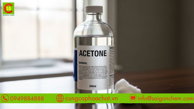 Sử dụng acetone hợp l&iacute;