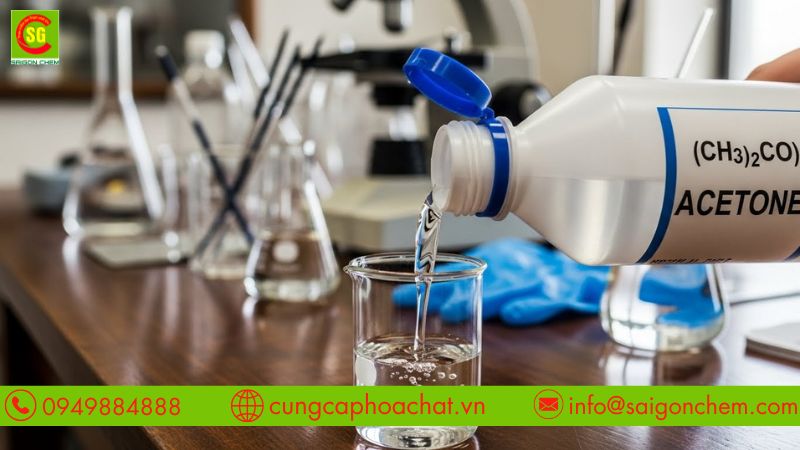 Sử dụng acetone đ&uacute;ng mục đ&iacute;ch kỹ thuật
