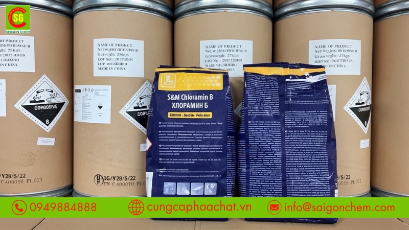 cloramin B - H&oacute;a chất khử tr&ugrave;ng trong xử l&yacute; nước
