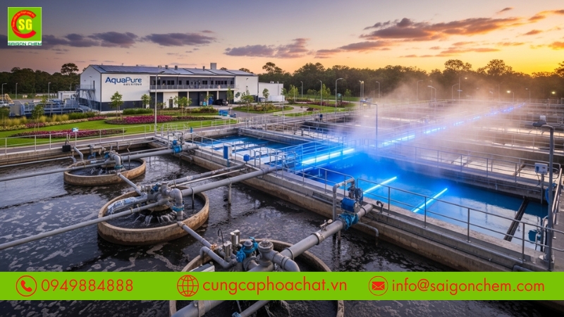 Ứng dụng cloramin B trong hệ thống xử l&yacute; nước