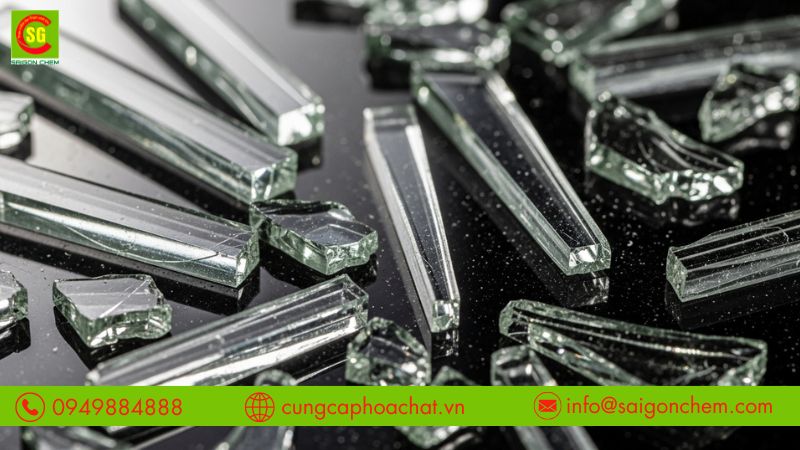 Quy tr&igrave;nh nấu chảy thủy tinh ở nhiệt độ cao trong l&ograve; c&ocirc;ng nghiệp