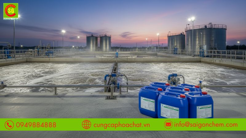 Quy trình dùng oxy già xử lý nước thải hiệu quả