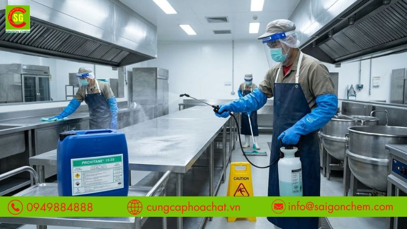 Rủi ro khi d&ugrave;ng sai h&oacute;a chất diệt khuẩn c&ocirc;ng nghiệp