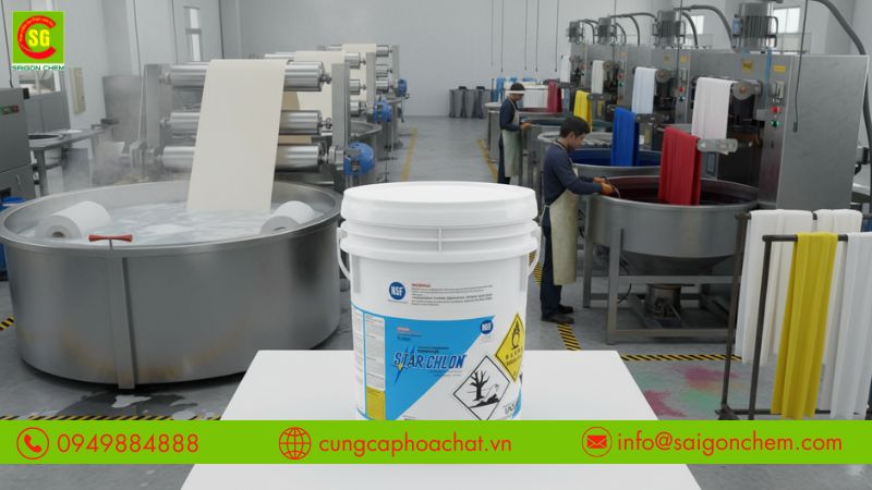 Gi&uacute;p tẩy trắng giấy v&agrave; xử l&yacute; vải