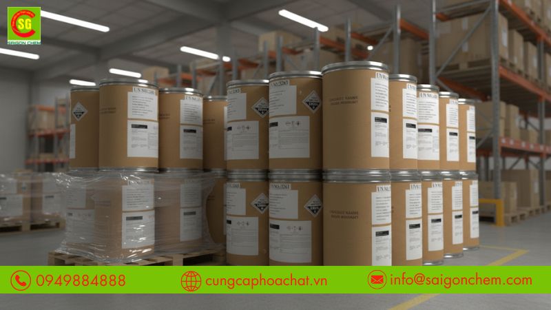 Cloramin B c&oacute; t&iacute;nh oxy h&oacute;a mạnh v&agrave; tan tốt