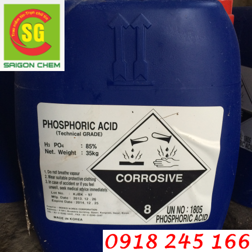 Hoá chất H3PO4 - Axit Photphoric công nghiệp