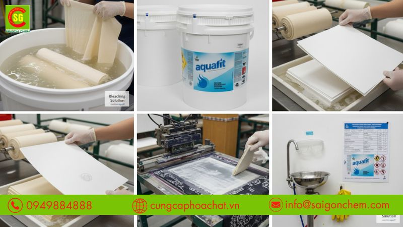 Clorin 70% Ấn Độ gi&uacute;p tẩy trắng vải v&agrave; bột giấy hiệu quả