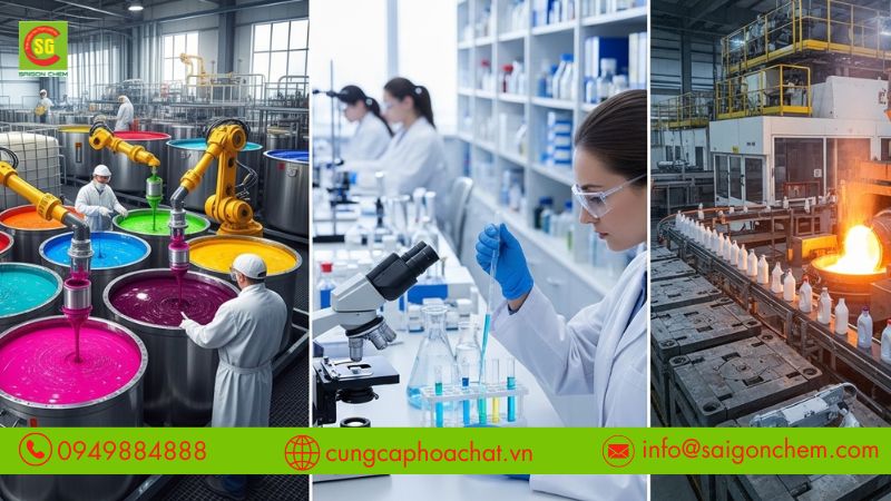 Methylene Chloride ứng dụng trong sơn, dược phẩm v&agrave; sản xuất nhựa