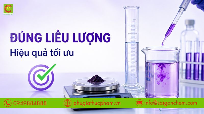 Sử dụng đúng liều lượng để đạt hiệu quả tối ưu.