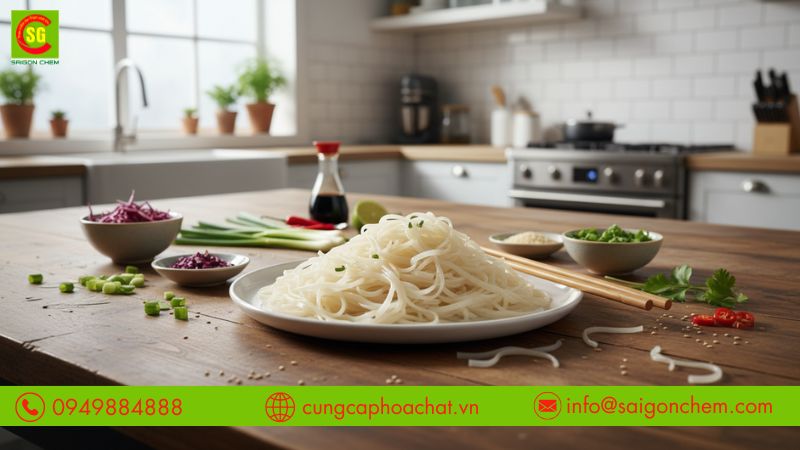 Wheat starch tạo sợi b&aacute;nh canh dai mềm